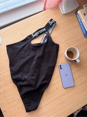 Frankie Collective Reworked Supreme One Shoulder Bodysuit Black Size Large